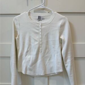 Princess Polly White Long Sleeve Top